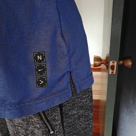 Nike | Dri-fit Sleeveless Blue Textured Shell Sz S(4-6) - Picture 2 of 10